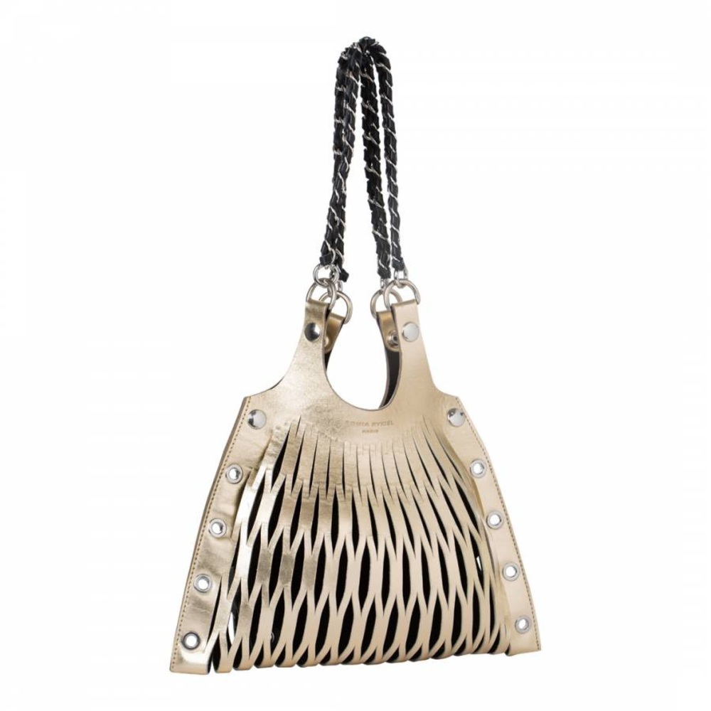 SONIA BY SONIA RYKIEL
Gold Le Baltard Calfskin Mini Tote